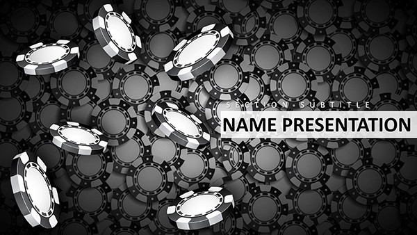 Casino Chips PowerPoint Template: Gaming Edge