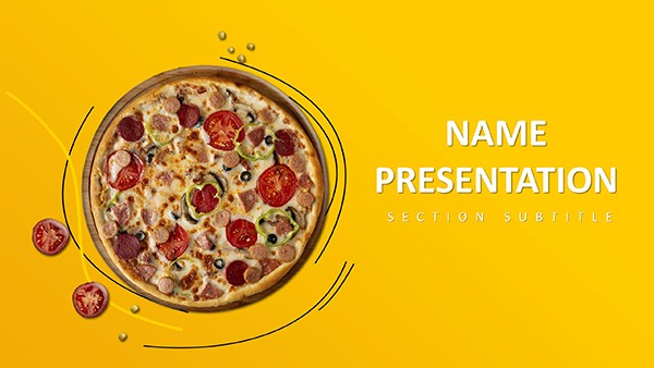 Creative Pizza PowerPoint Template for Presentations