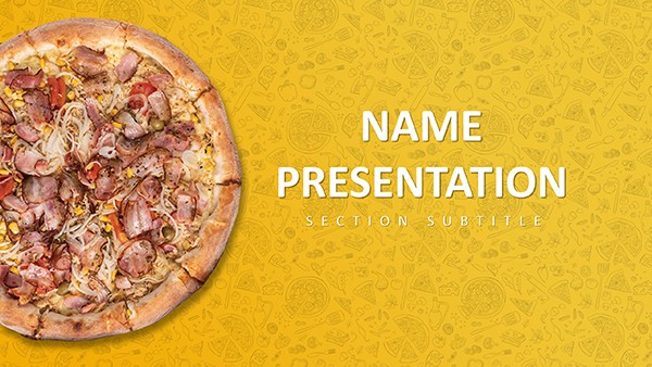 Menu Pizza PowerPoint Template: Presentation