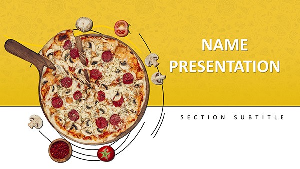 Delicious Pizza Recipe PowerPoint Template: Presentation