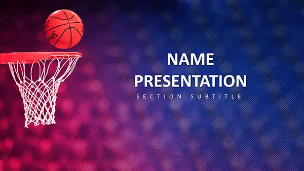 Basketball Basket PowerPoint Template: Presentation