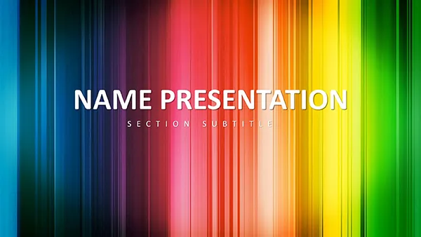 Rainbow of Success PowerPoint Template: Design Presentation