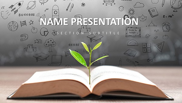 Science Life PowerPoint Template: Education Presentation