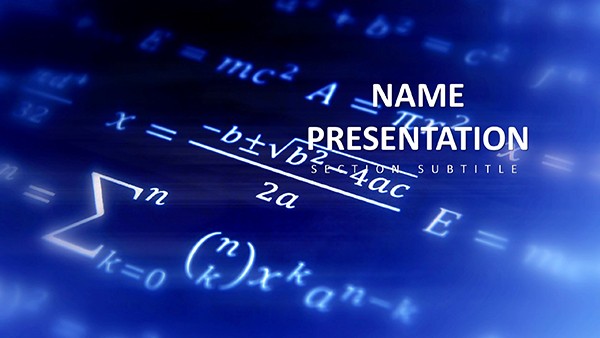 Mathematics PowerPoint Template: Education Presentation