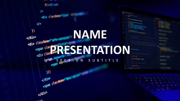 Web Developer Design PowerPoint Template for Presentation