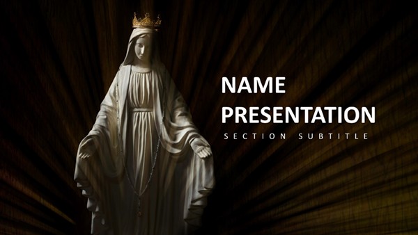 Under Divine Protection PowerPoint Template for Religious Presentation