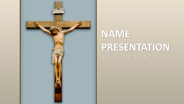 Powerpoint Background Divine Download Crucifixion of Jesus PowerPoint Template for Religious ...
