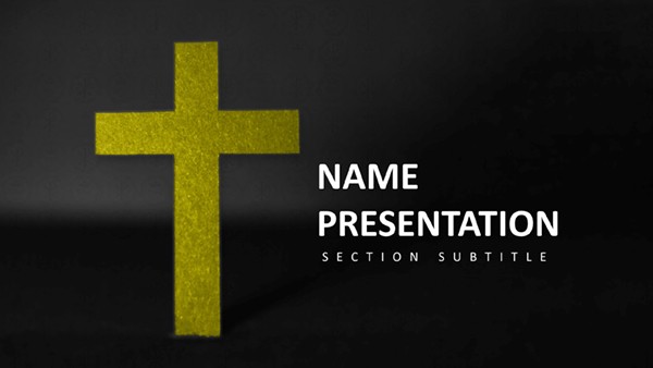 Free Spiritual Journey PowerPoint Template for Religious Presentation