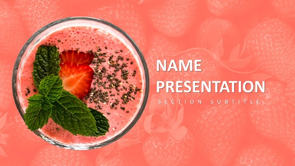 Berry PowerPoint Template for Healthy Eating Presentations