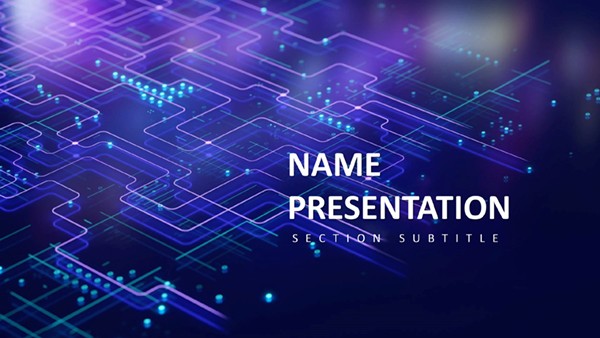 Download Neural Network PowerPoint Template with Diagrams, PPT Presentation - Slide #1