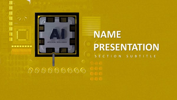 Technology Intelligence Artificielle PowerPoint Template, PPT