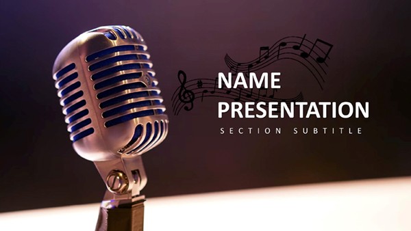 Recorder Voice PowerPoint Presentation Template  - Download PPT