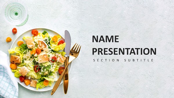 Trendy Foods PowerPoint template, PPTX Download