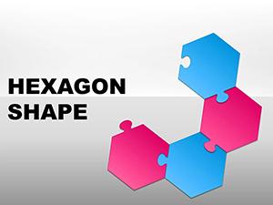 Hexagon PowerPoint shapes