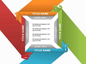 Four Title PowerPoint shapes - Templates