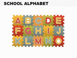 Alphabet PowerPoint Shapes | Creative Educational Templates