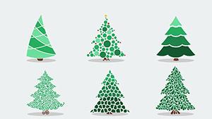 Christmas Tree PowerPoint Shapes - Festive Slide Templates | Download Now