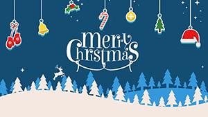 Christmas Badges PowerPoint Shapes | Festive Presentation Template