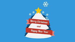 Happy Holiday PowerPoint Shapes | Festive Presentation Template