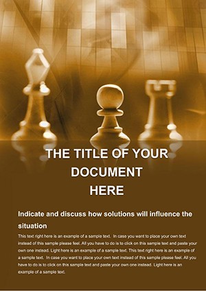 Strategy Word document template design