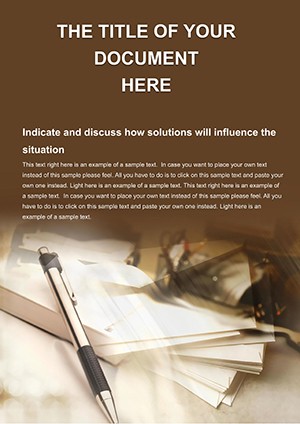 Business Documents Word template
