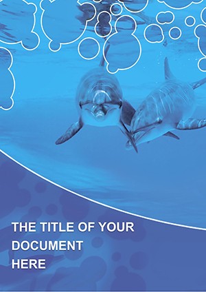 Exclusive Dolphin-themed Word Document Template