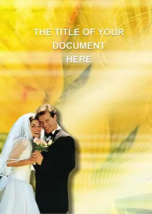 Wedding Free Word template design for print document