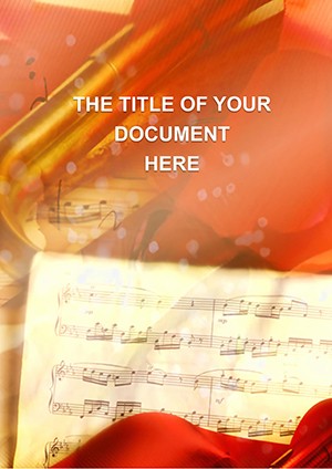 Musical instruments for a concert Word template