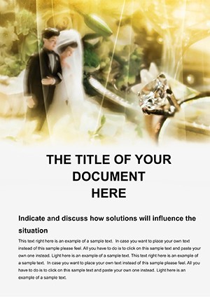Wedding ceremony Word template