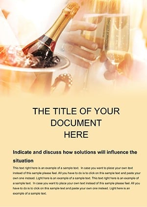 Order champagne Word template
