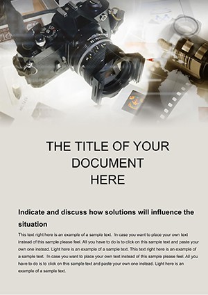 Studio photography Word template