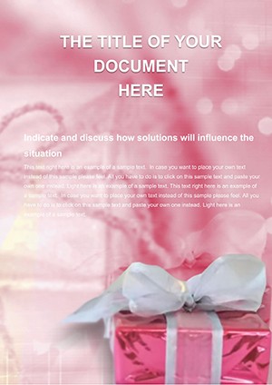 Greeting Gifts Word document template