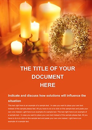 Holiday Documents with Our Christmas Wreath Word Template