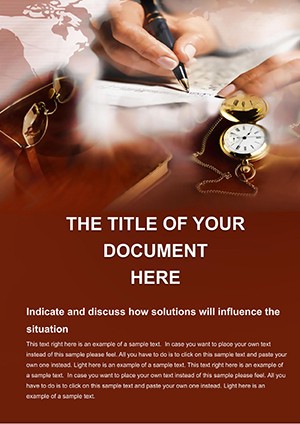 Documents preparation Word template