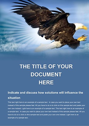 Wildlife Hunting Eagle Word Template