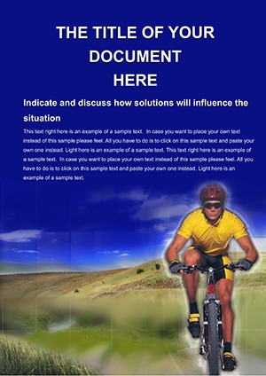 Mountain Bike Trips Word template