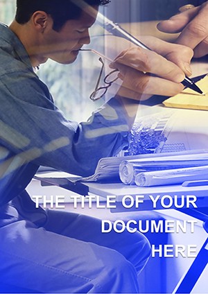 Drawing up a business project Word template for print document