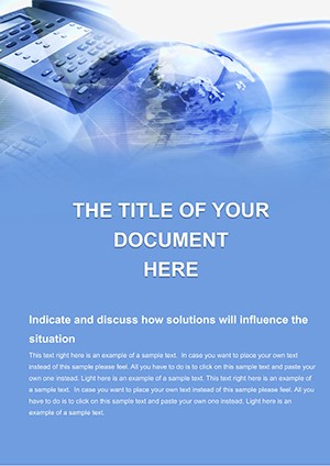 Communicating World Word template for print document