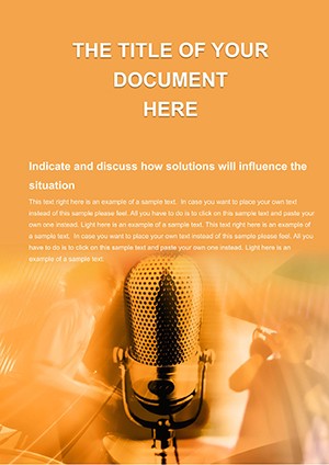 Music Production Word template