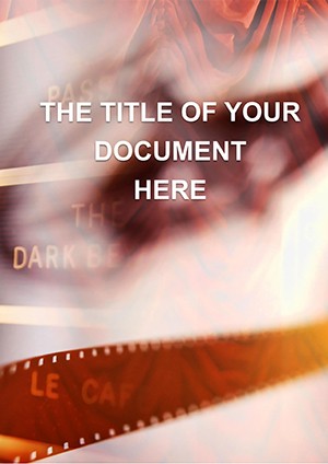 Cinema Tape Film Word Document Template Design