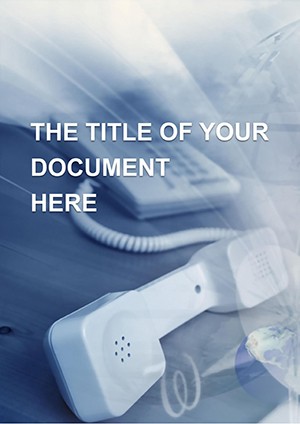 Phone Companies Word document template design