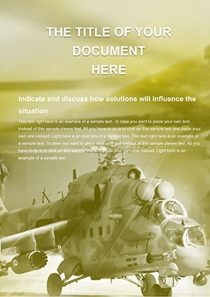Military helicopter Mission Word templates