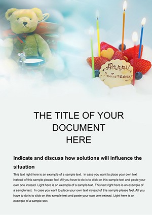 Cake and Gift Word Template - Elevate Your Celebrations