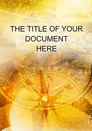 Travel Compass Background Word document template design
