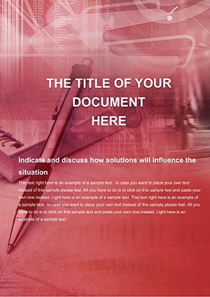 Background Manager and Diplomat Word Template Design