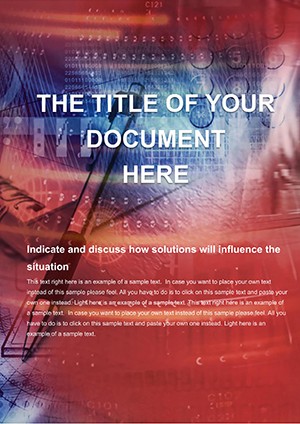 Business manager Word template