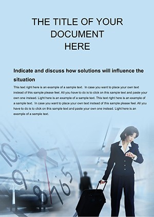 Waiting flight Word templates