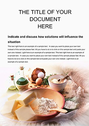 Dough Recipes Word template