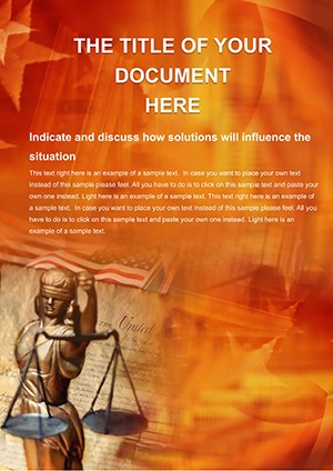 Download Professional Judgment of Justice Word Template