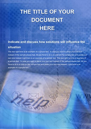 Marketing research Word template